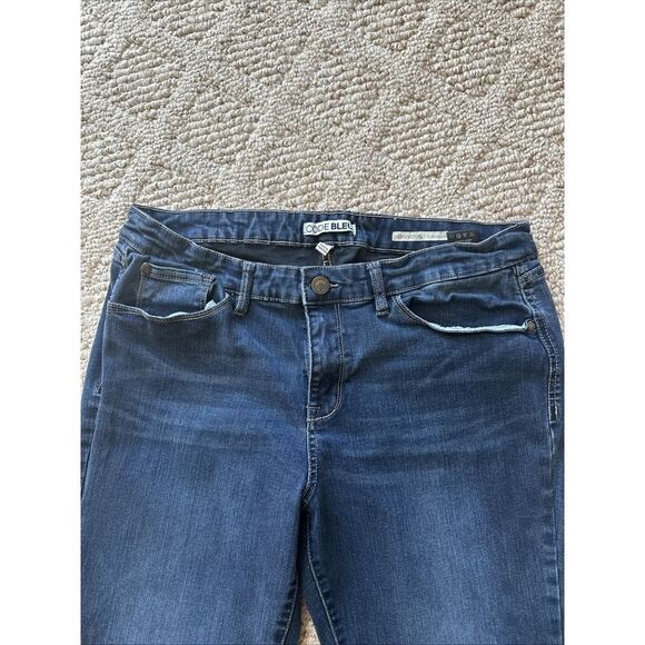 Code Bleu Kensington Slim Straight Womens denim blue Jeans Sz 16 Inseam 29 - Picture 2 of 5